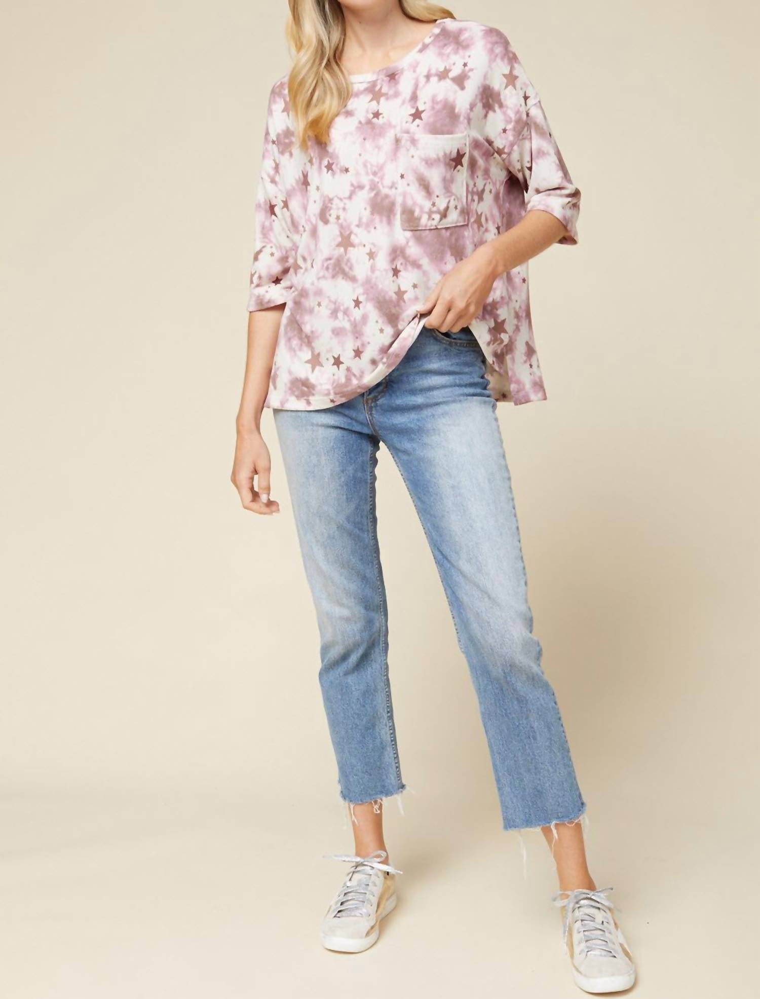 Entro - Tie Dye & Stars Top