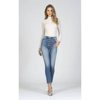 BLACK ORCHID Bridget Double Button Skinny Jean in music to my ears - women's jeans - alternate view