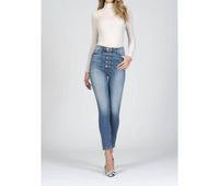 BLACK ORCHID Bridget Double Button Skinny Jean in music to my ears - women's jeans - detail view