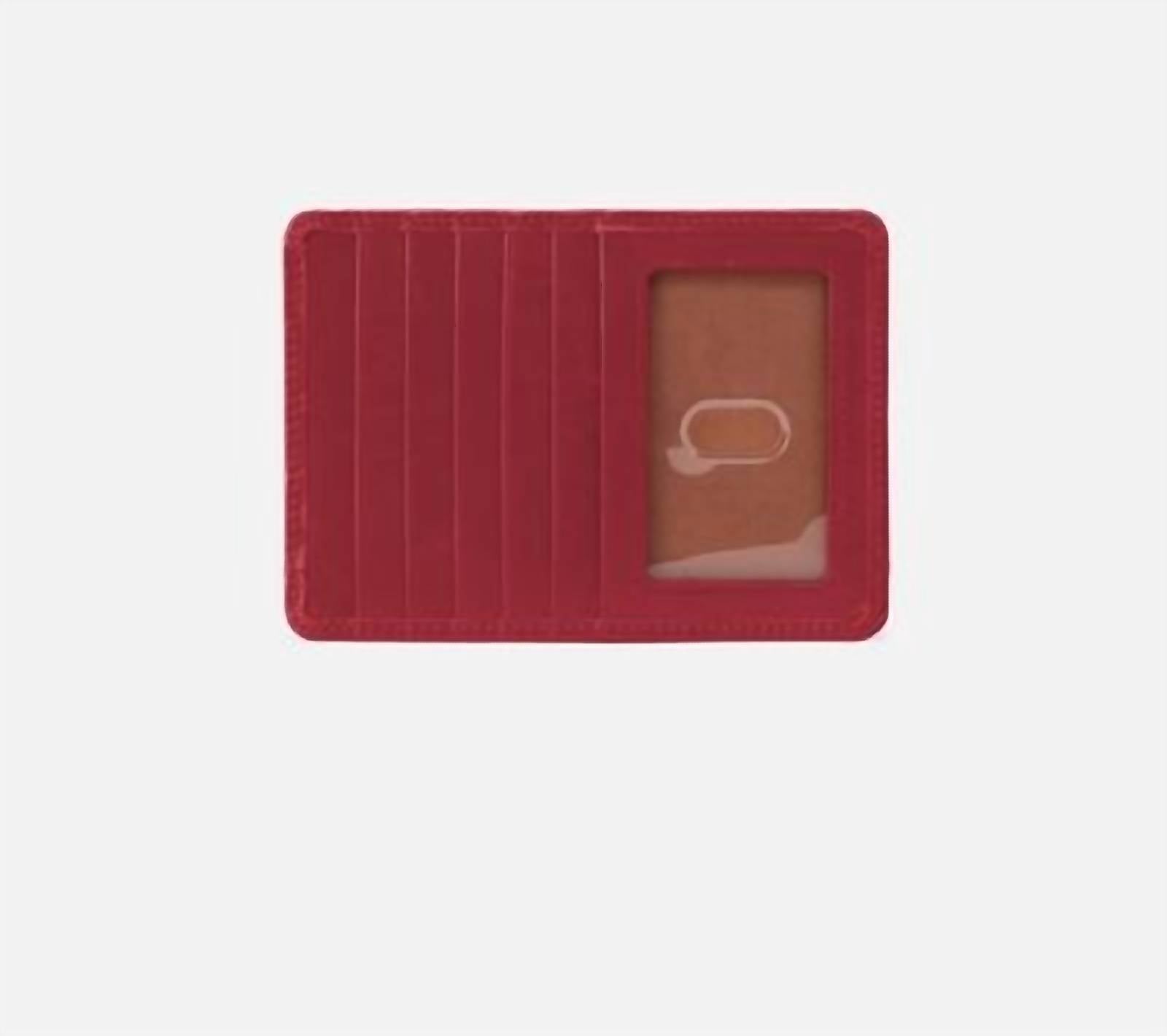 HOBO Women's Euro Slide Polished Wallet in cranberry - women's bag