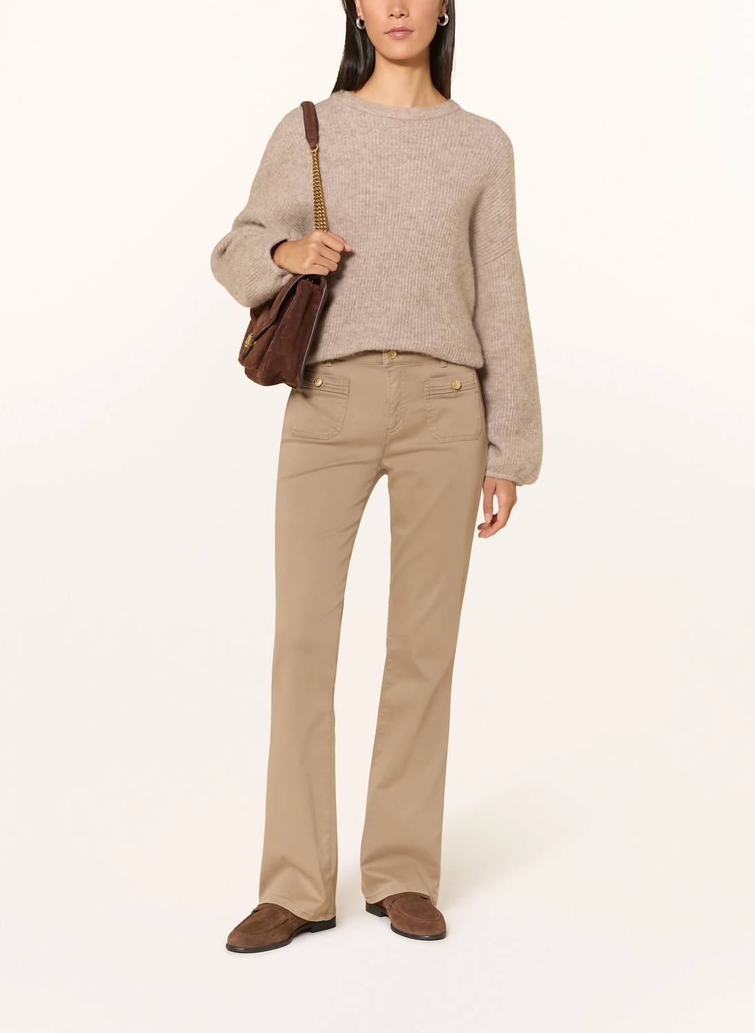 Brax Shakira Slim Bootcut Pant in taupe - women's pants - view 4