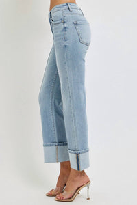 Risen - Straight Wide Cuff With Seam Jean