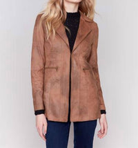 Charlie B - Long Vintage Faux Suede Jacket