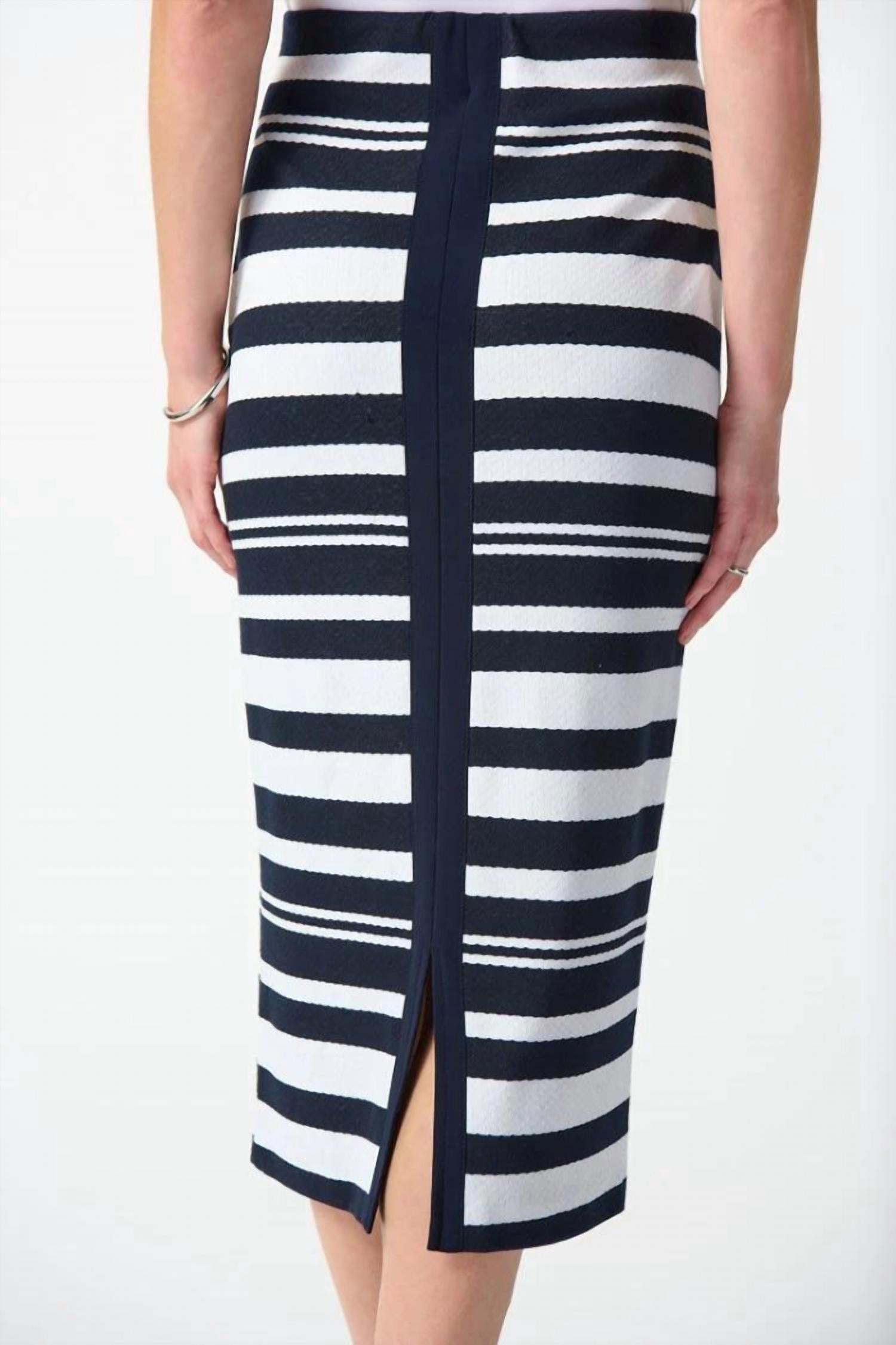 Joseph Ribkoff - Jacquard Knit Midi Skirt