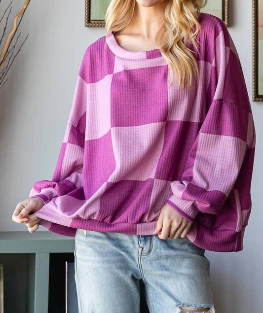 Hopely - Checkered Sweatshirt