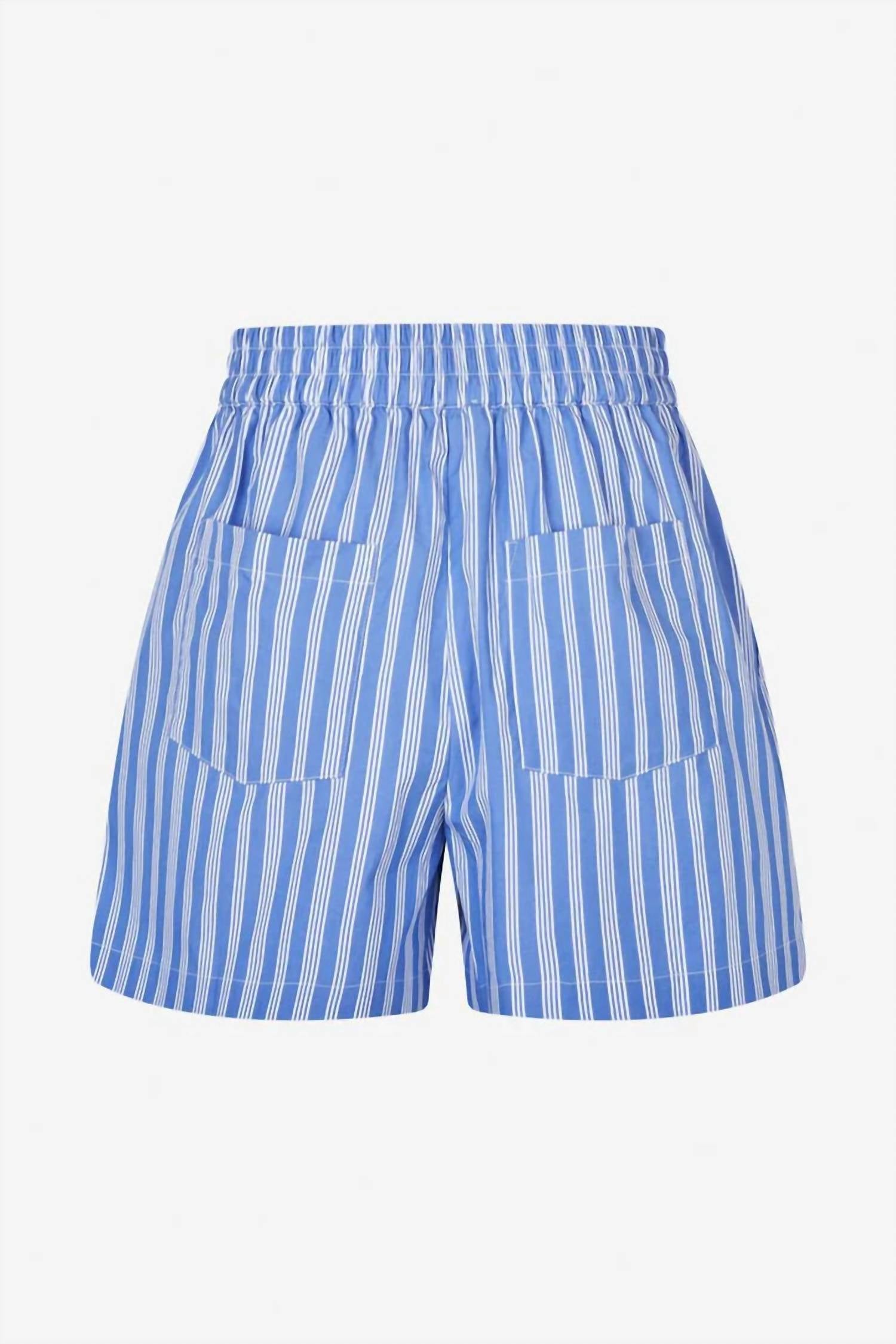BAUM UND PFERDGARTEN Loose Fit Natie Shorts in blue white - women's shorts - view 5