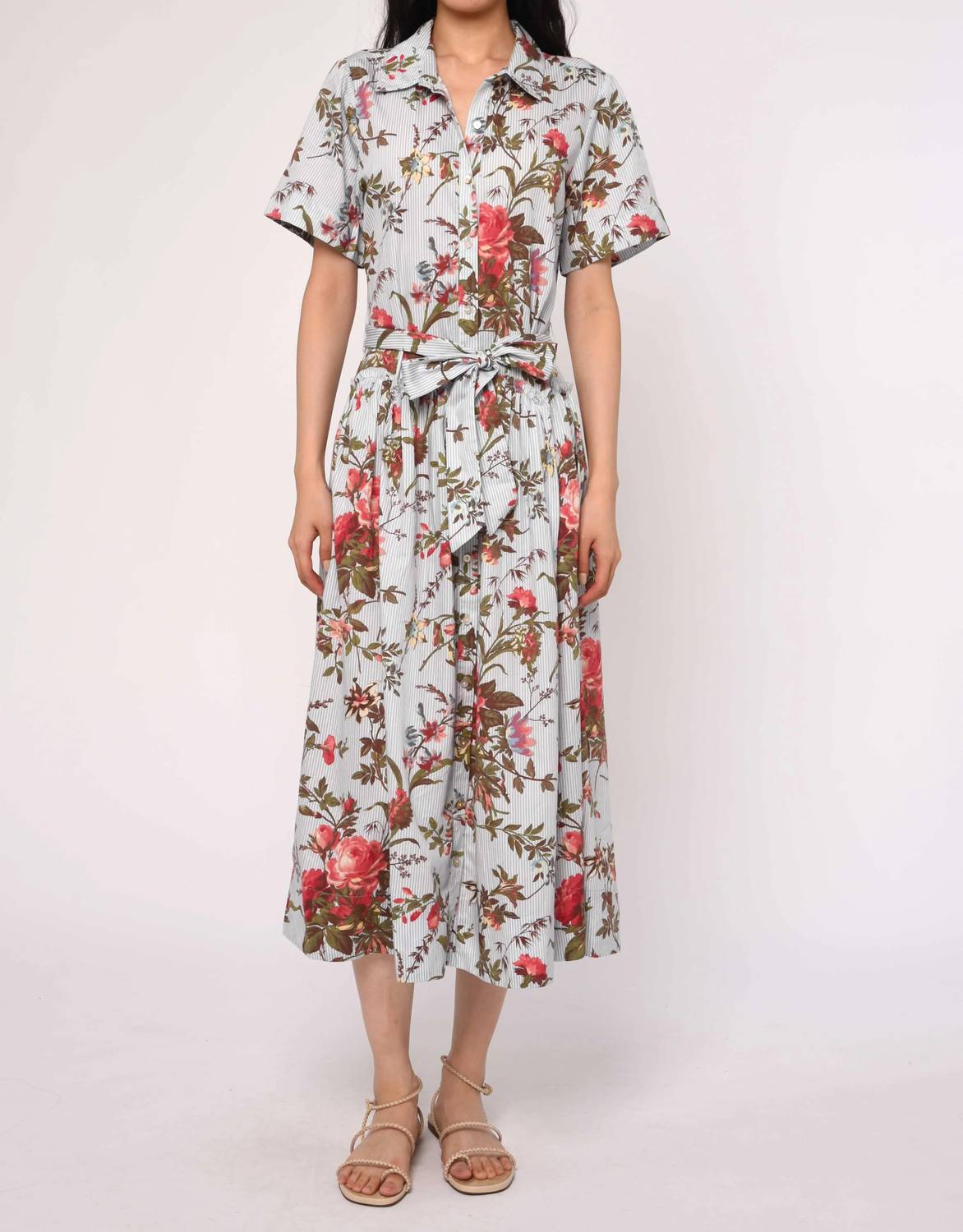 Love The Label - Floral Print Drew Midi Dress