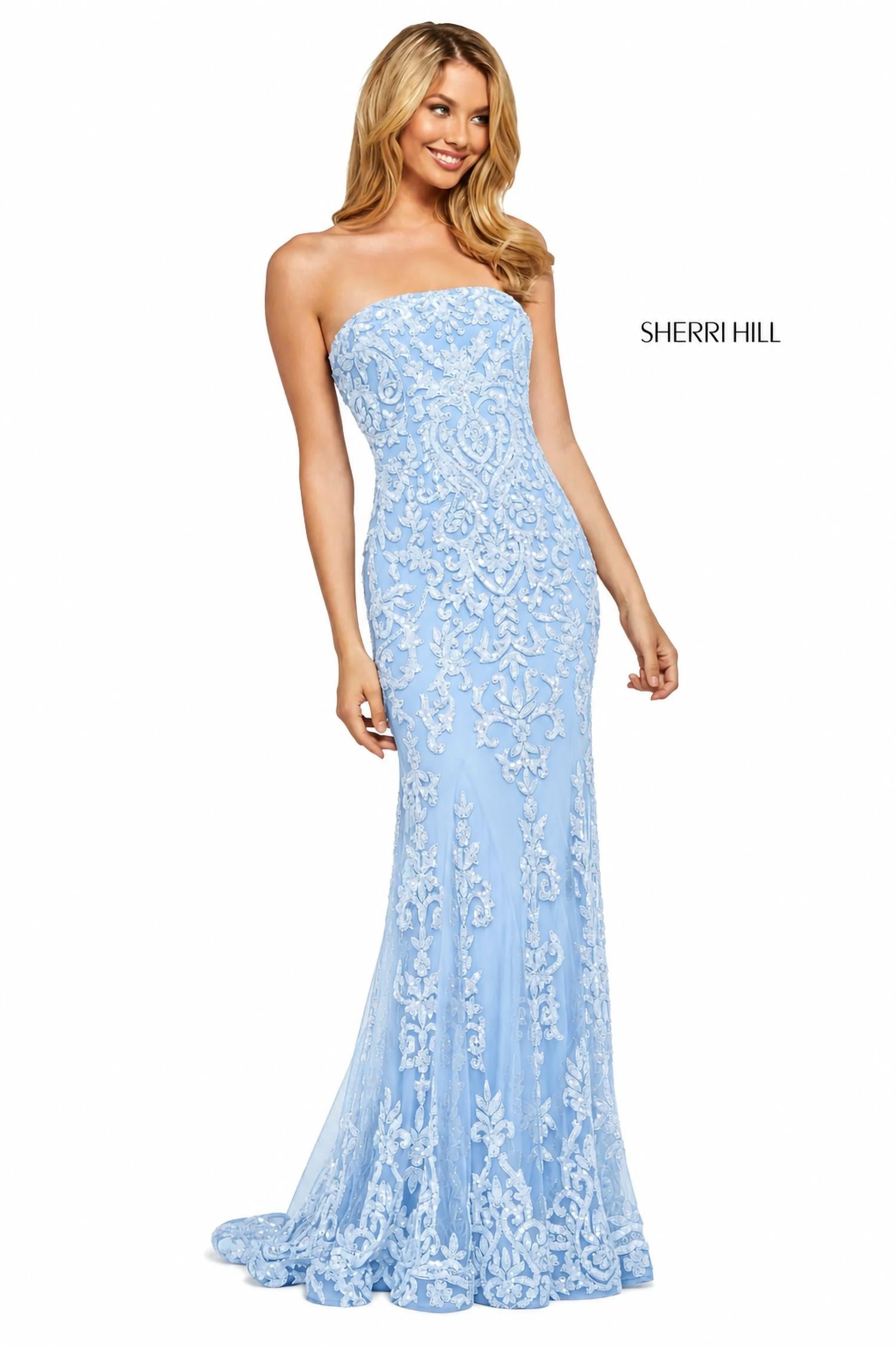 Sherri Hill - Strapless Prom Dress