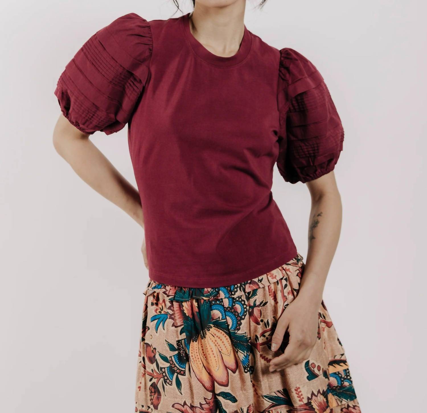 Love The Label - Dylan Puff Sleeve Tee