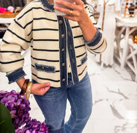Able - French Girl Favorite Stripe Cardigan
