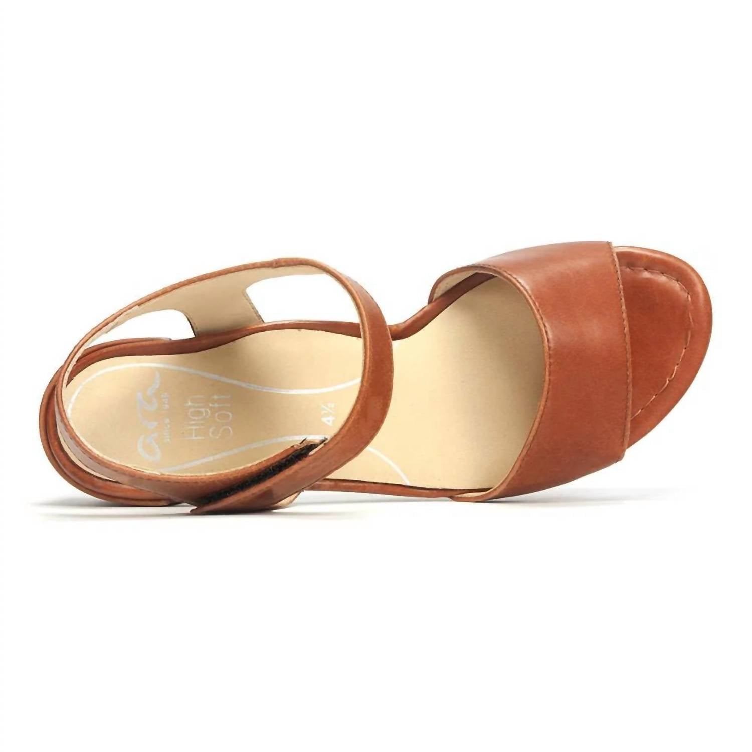 Ara Women's Daytona Sandals in cognac - women's sandal - alternate view