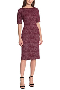 Maggy London - Fitted Jacquard Dress
