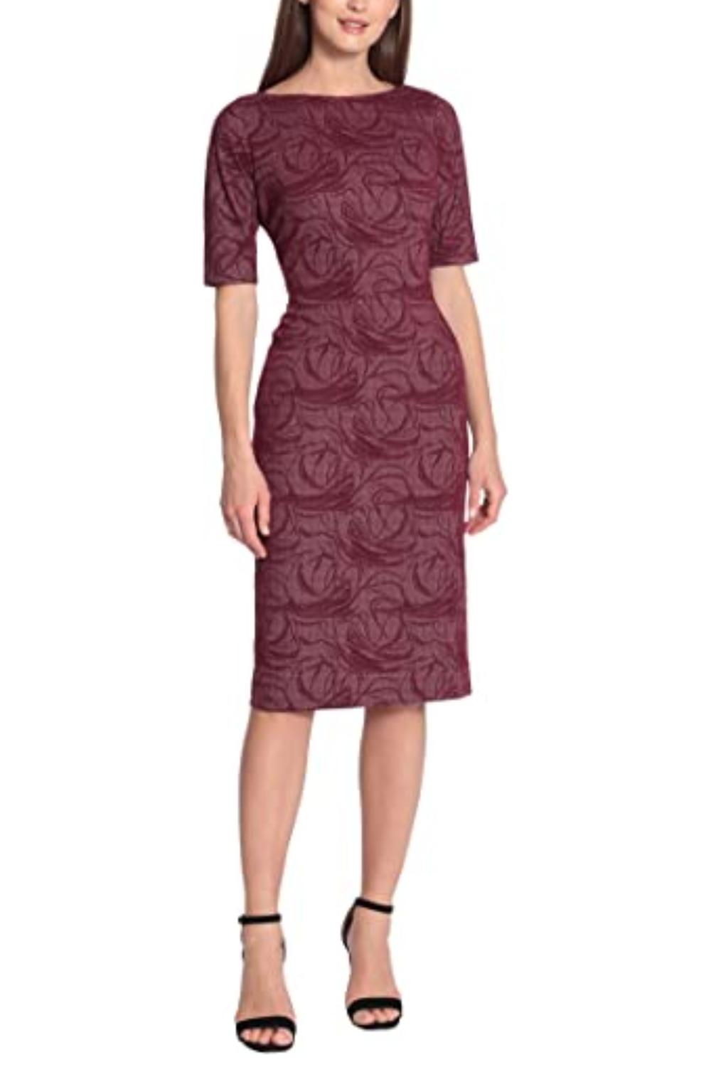 Maggy London - Fitted Jacquard Dress
