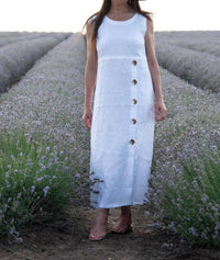 Eug Fashion - Prima Sleeveless Long Linen Dress