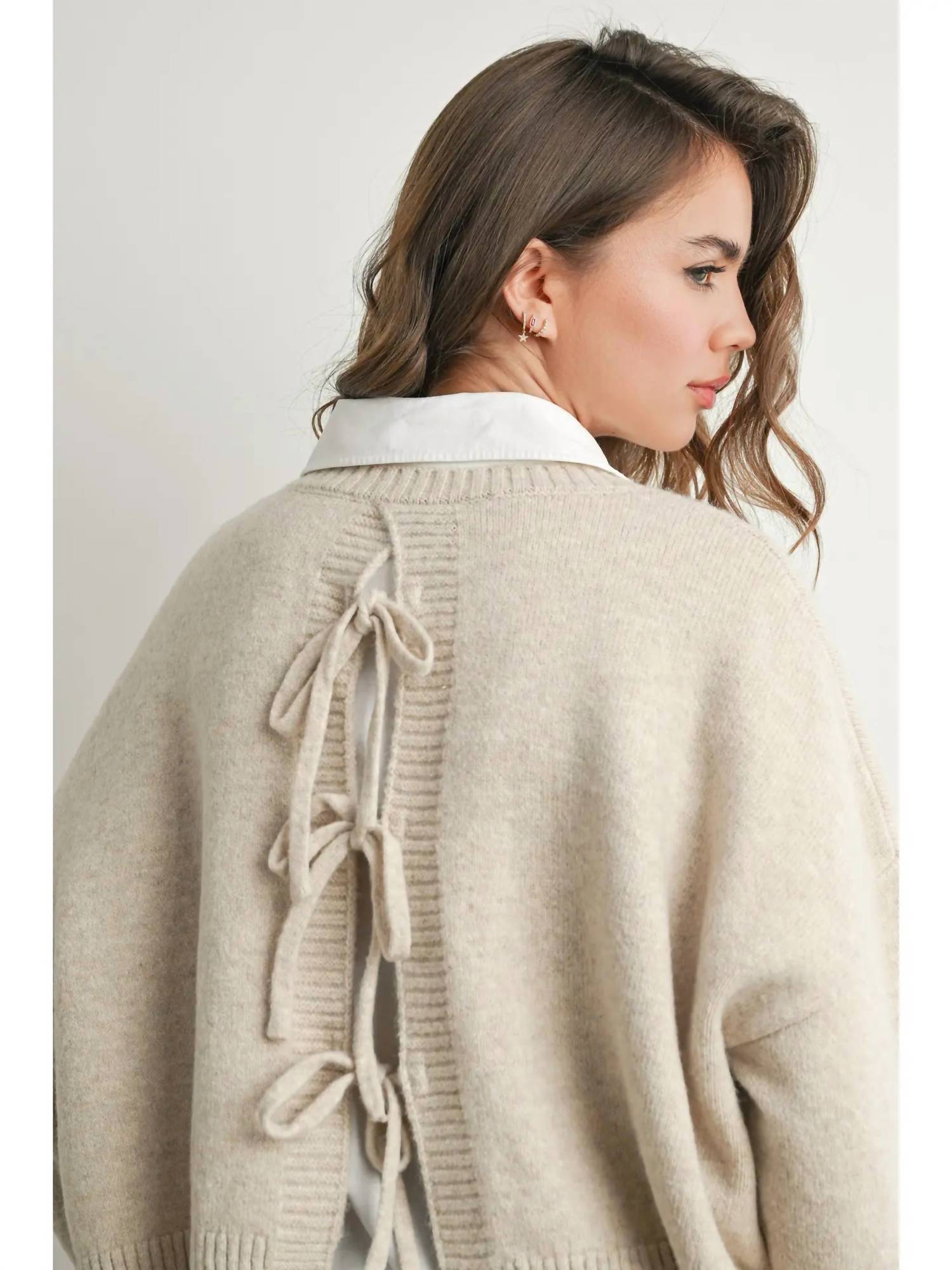 Buttermelon - Charlotte Tie Back Sweater