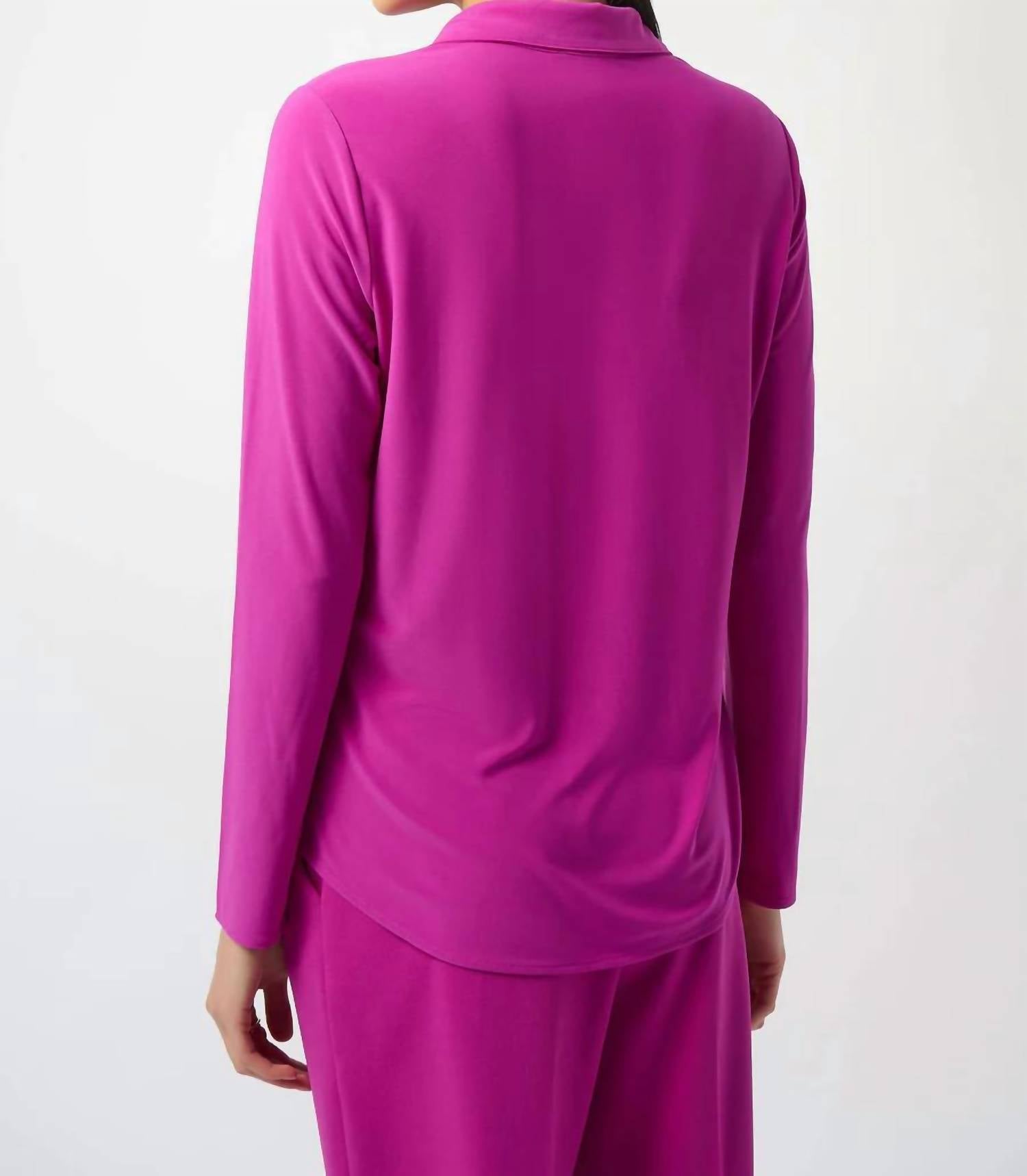 Joseph Ribkoff - SILIKY KNIT BUTTON FRONT SHIRT