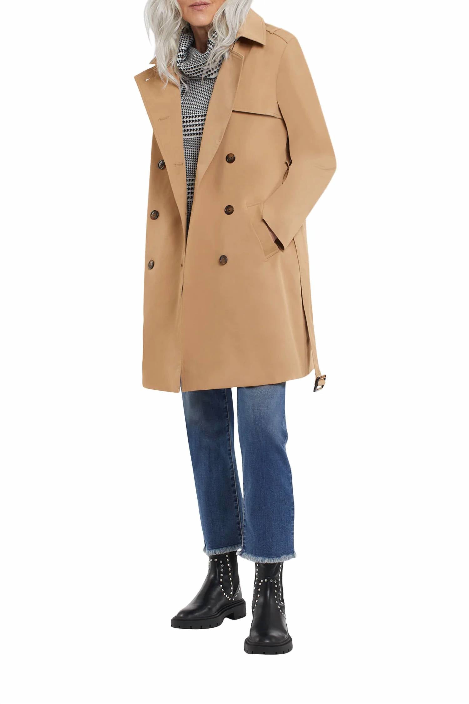 Tribal - Nedra Long Sleeve Trench Coat