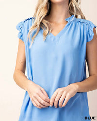 Kori - Ruffled Sleeves Top
