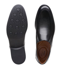 Clarks Men's Whiddon Step Shoes in black - men's shoe - alternate view