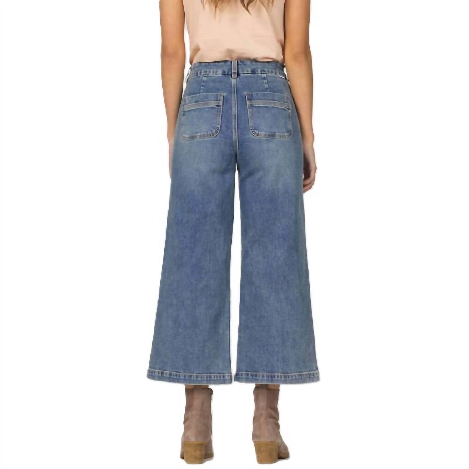 Dear John Denim - Audrey High Rise Wide Leg Crop Jeans