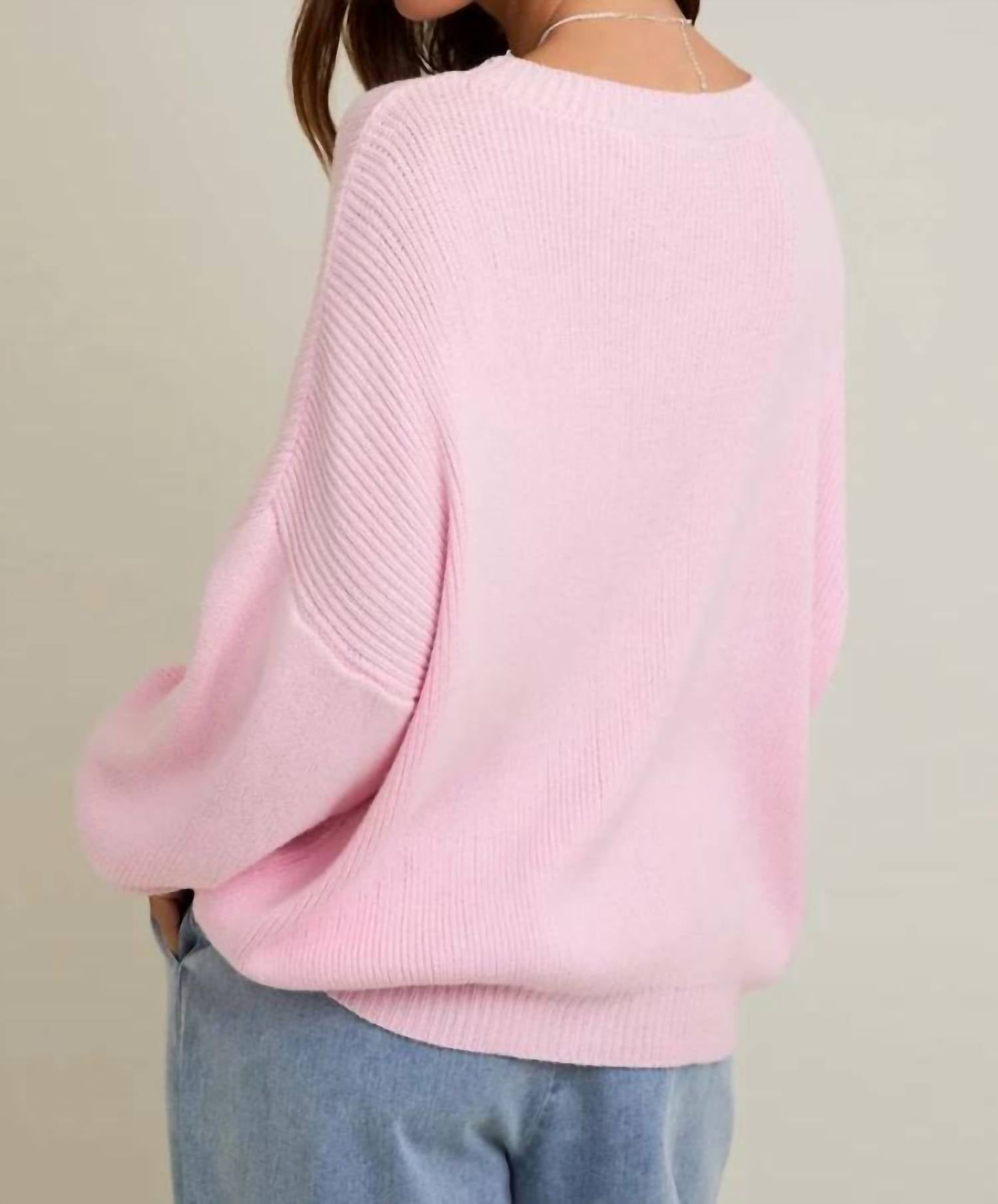 Mint Exclusives - Usa Round Neck Oversized Sweater