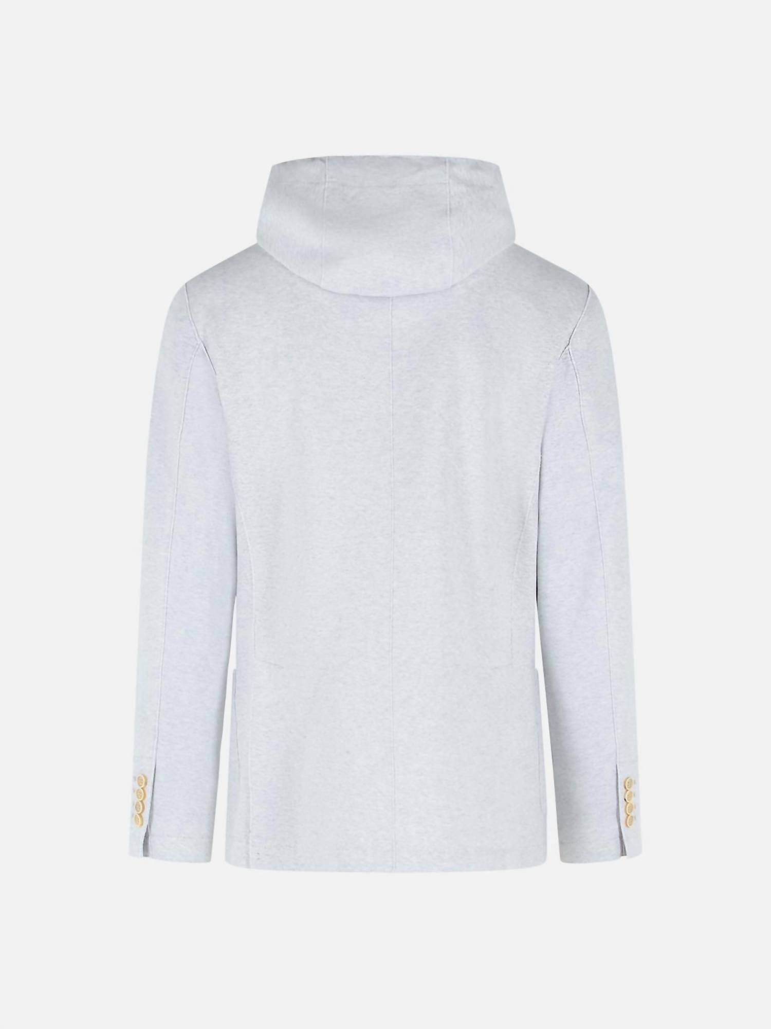 Eleventy - Men's Cotton Blend Sport Coat with Removable Hoodie Insert