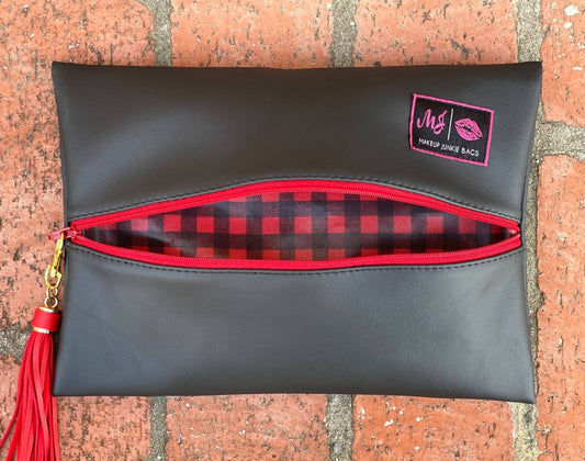 Makeup Junkie - Plaid About You Bag - Small