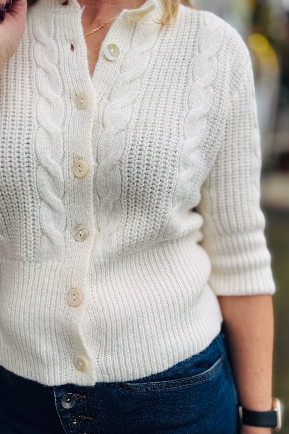 Sanctuary - Fuzzy Cable Cardigan