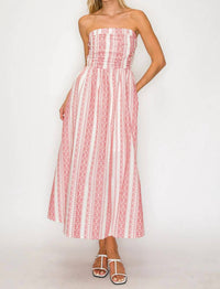 Meet Me In Santorini - Tube Midi Dress