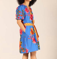 maude vivante Gwen Mini Dress in capri blossoms - women's dress - alternate view