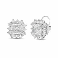 Diana M Jewels - Women's Radiant Lab-Grown Diamond Stud Earrings (10.00 Ct TCW) - Bold