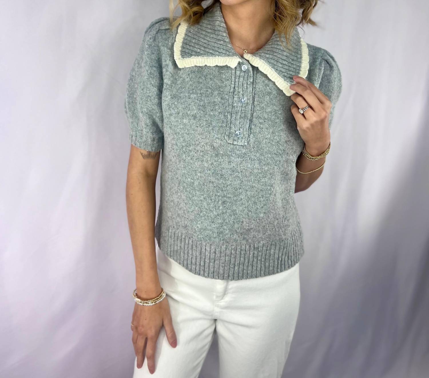 Allie Rose - Eliza Collared Sweater