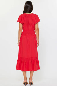 Nyland - Rosa Pleated Split Neck Dress