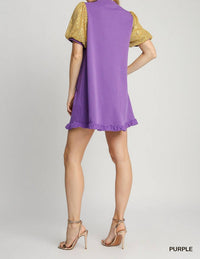 Umgee - Sequin Game Day Mini Dress