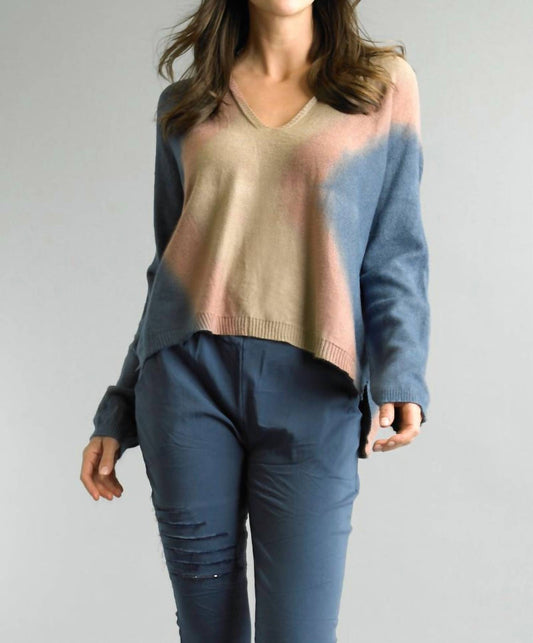 Tie Dye High Low Sweater