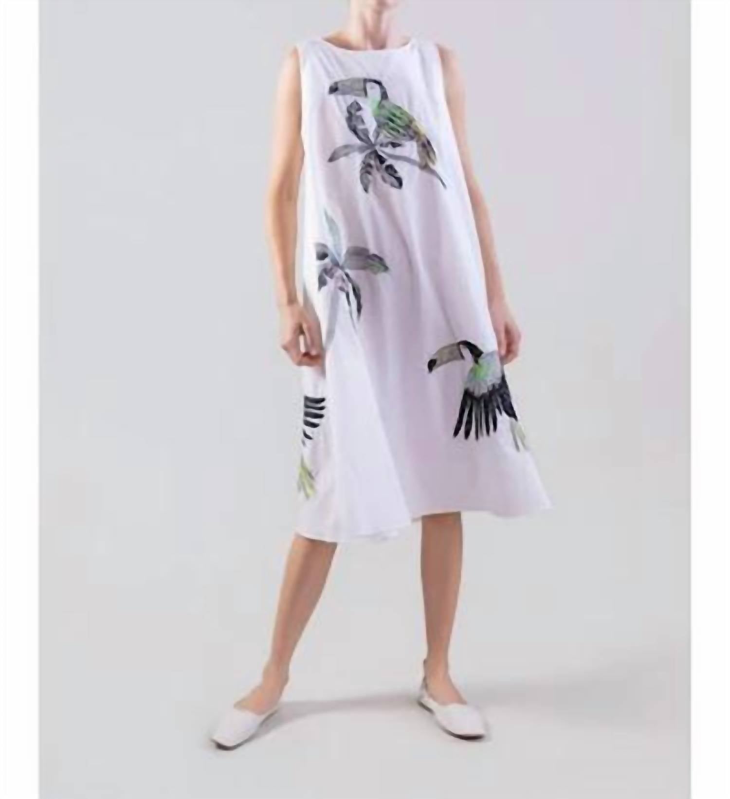 Psophia - Embroidered Bird Dress