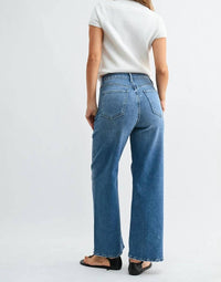 Just Black Denim - High Rise Cargo Pocket Wide Leg Jeans