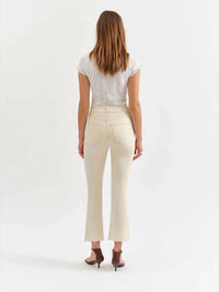 DAZE Shy Girl Raw Cut Flare Bootcut Pants - women's pants - detail view
