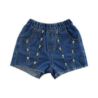 Doe A Dear - Girl's Denim Rhinestone Shorts