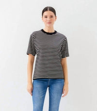 Karen Kane - Stripe Short Sleeve Top
