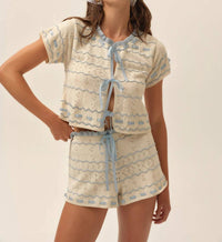 For Love & Lemons - Dora Pointelle Shorts