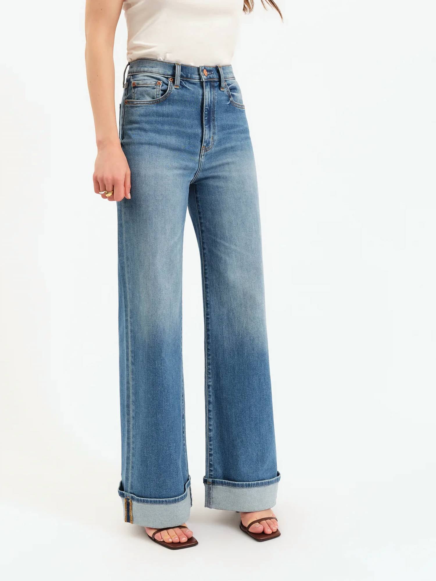 Daze - Far Out High Rise Wide Jeans