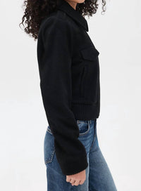 Vince - Cropped Wool Blend Jacket