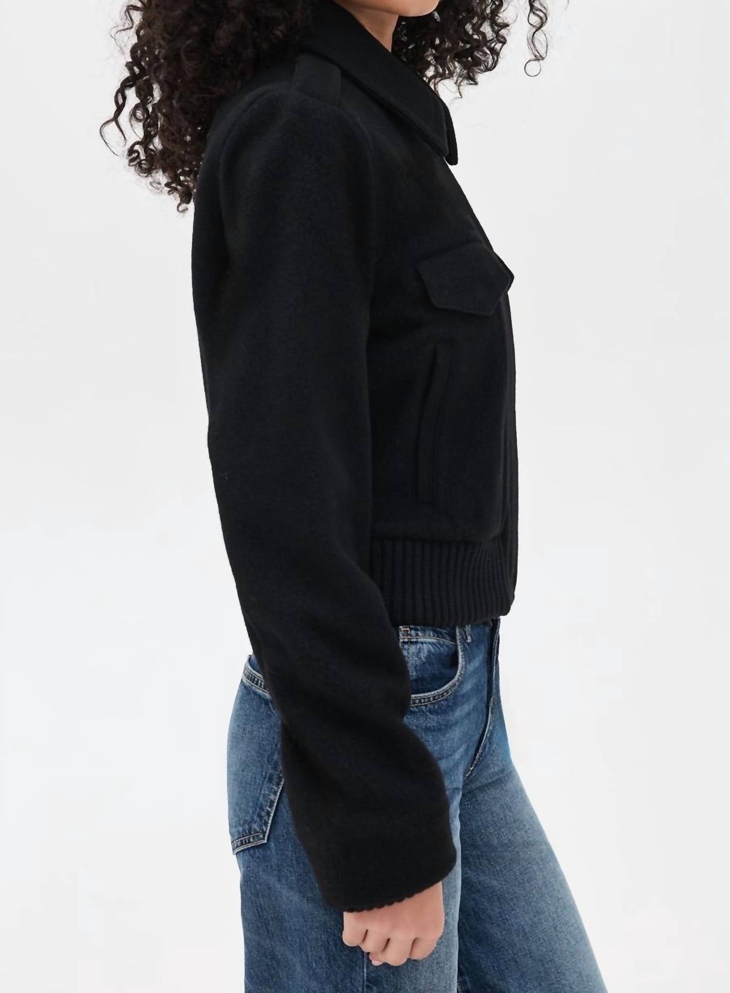 Vince - Cropped Wool Blend Jacket