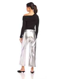 Fifteen Twenty - Faux Leather Cropped Pants