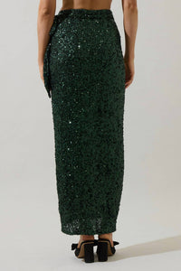 Sugarlips - Korina Sequin Wrap Maxi Skirt