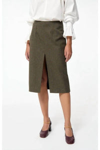 vanessabruno Felindra Midi Skirt in khaki - women's skirt