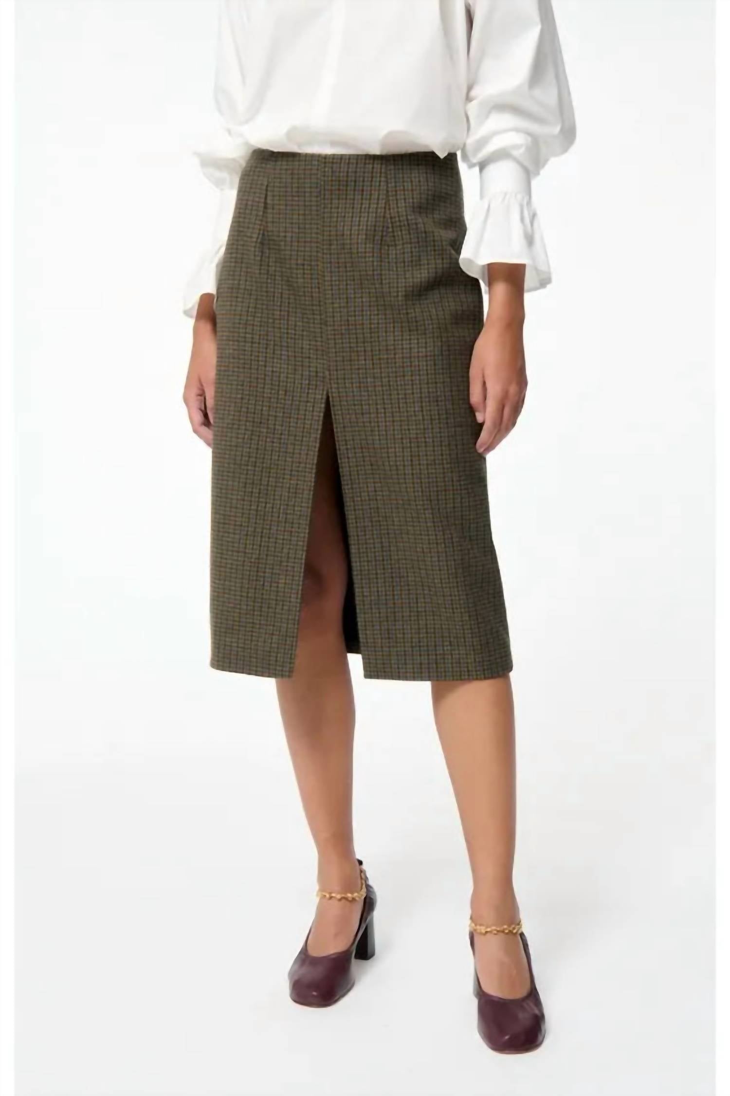 vanessabruno Felindra Skirt in khaki - women's skirt