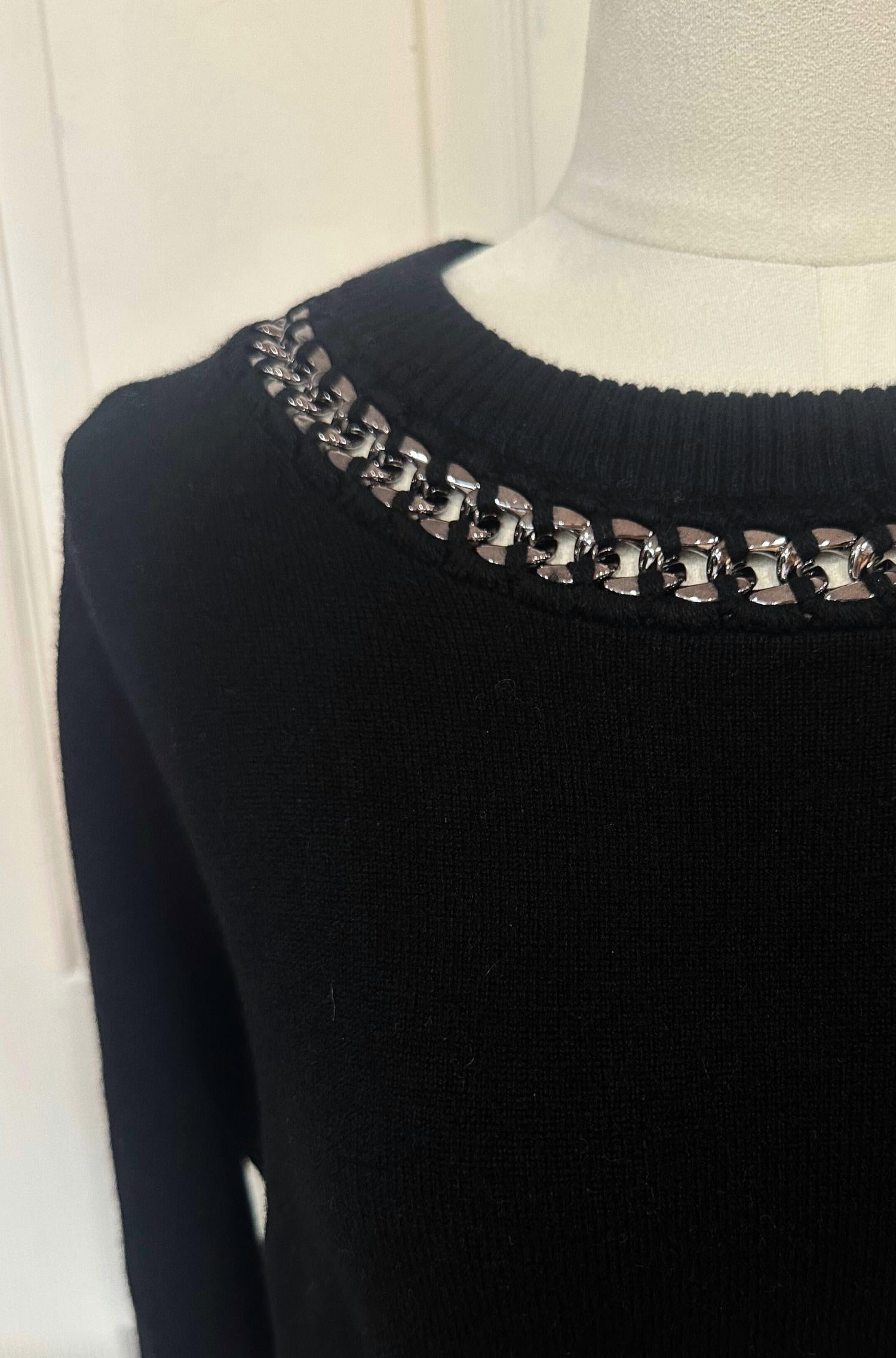 Autumn Cashmere - Women's Chain Crew Neck Sweater
