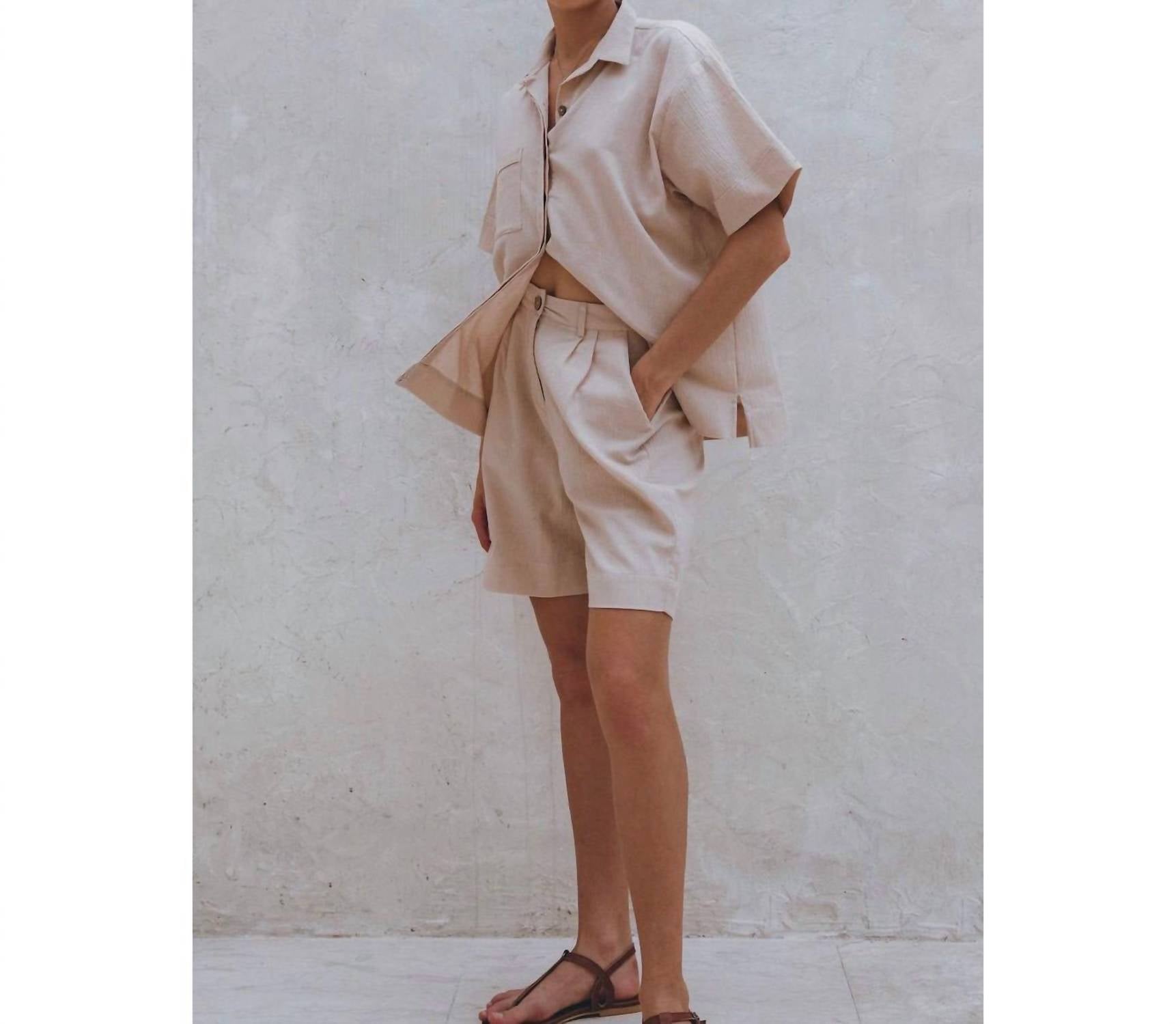 Bali Lane - Mykonos Linen Short